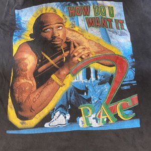 Vintage 90’s Tupac Makaveli Rap Tee Hip Hop Snoop Dogg Graphic Shirt Missing Tag